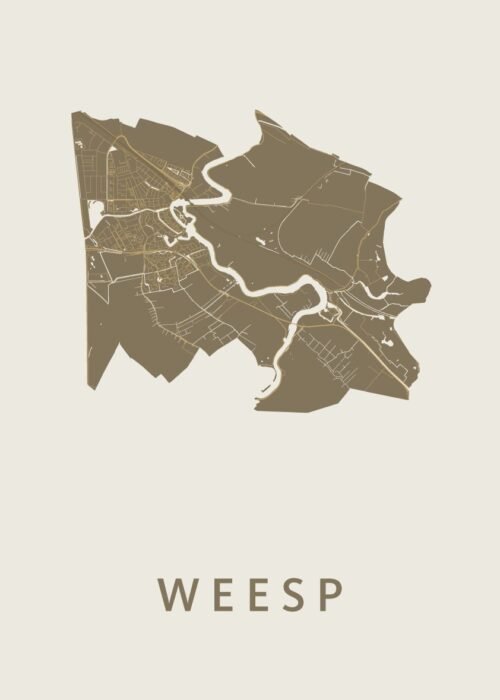 Weesp Stadskaart - Gold