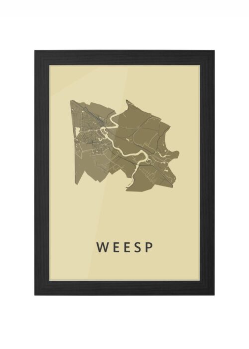 Weesp GoldenRod Ingelijst in Zwart lijst Kopen | Kunst in Kaart