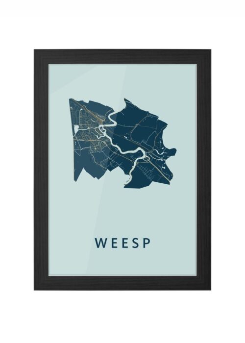 Weesp Prussian Ingelijst in Zwart lijst Kopen | Kunst in Kaart