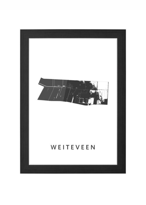 Weiteveen Ingelijst in Zwart lijst Kopen | Kunst in Kaart