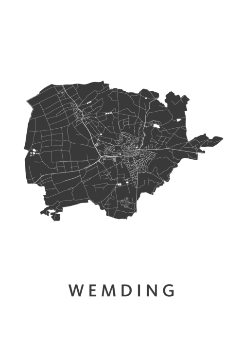 Wemding Stadskaart Poster Kopen