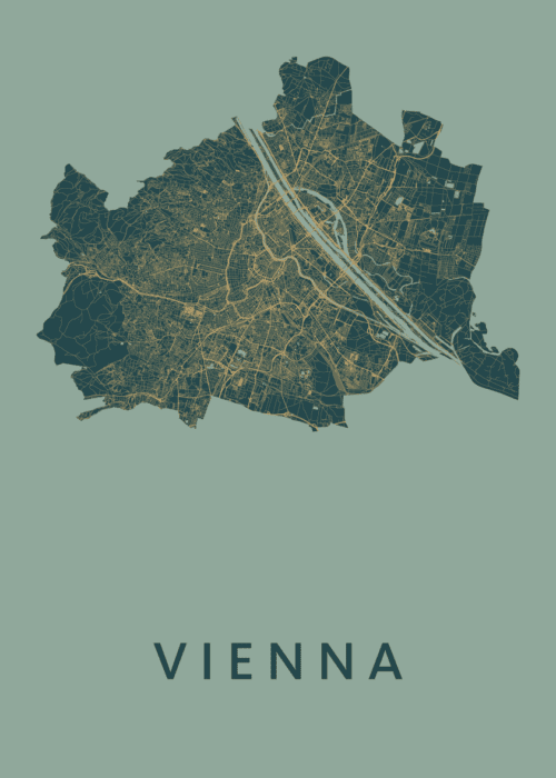 Vienna Stadskaart poster Amazon