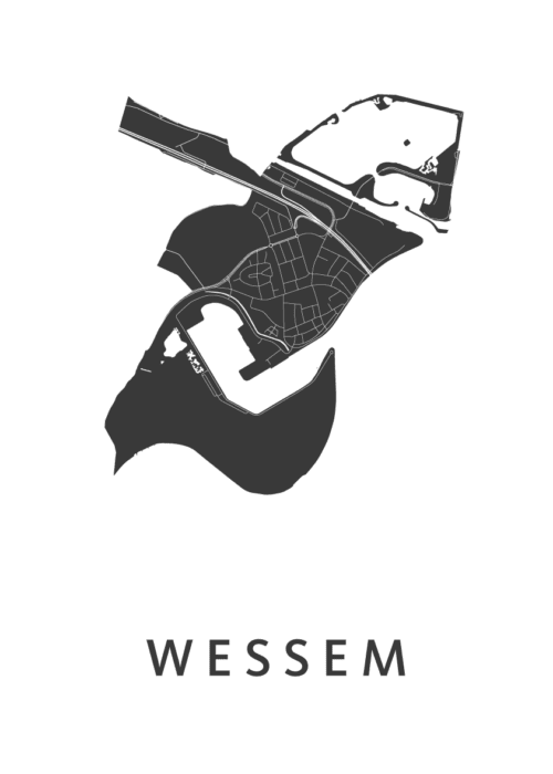 Wessem Stadskaart Poster Kopen