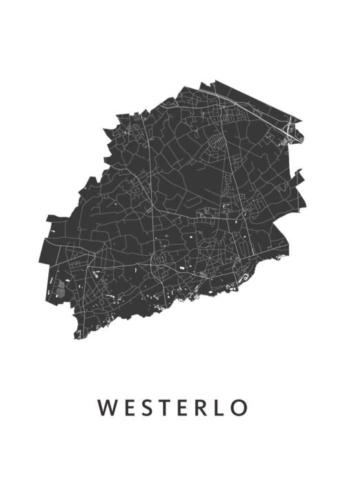 Westerlo Stadskaart Poster Kopen