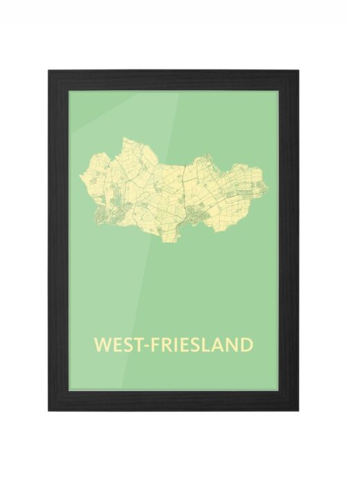 West-Friesland Spring Ingelijst in Zwart lijst Kopen | Kunst in Kaart