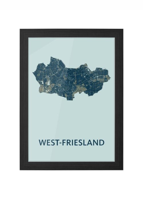 West-Friesland Prussian Ingelijst in Zwart lijst Kopen | Kunst in Kaart