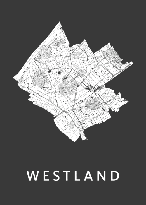 Westland Stadskaart - Black