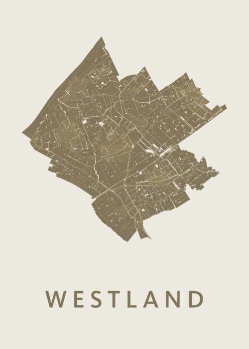 Westland Stadskaart - Gold