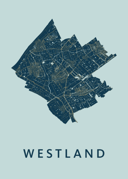 Westland Stadskaart - Prussian