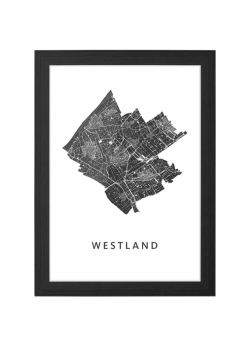 Westland White Ingelijst in Zwart lijst Kopen | Kunst in Kaart