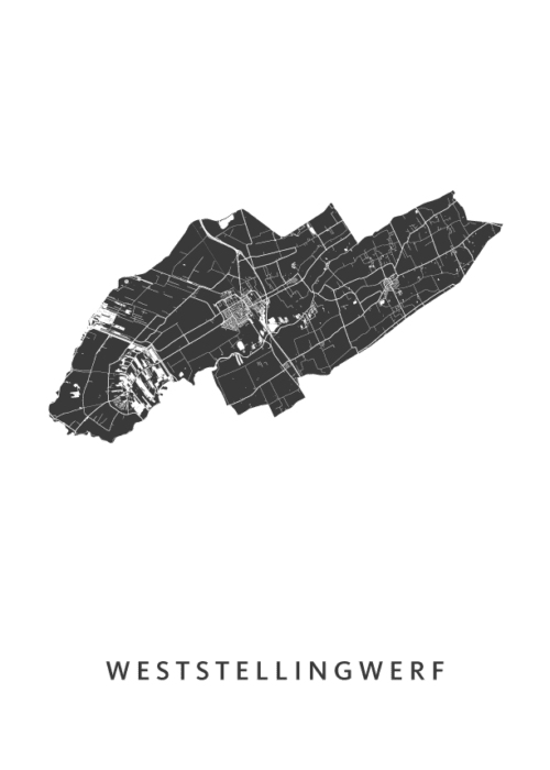 Weststellingwerf Stadskaart Poster Kopen