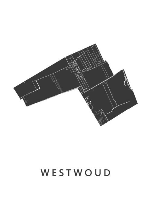 Westwoud Stadskaart Poster Kopen