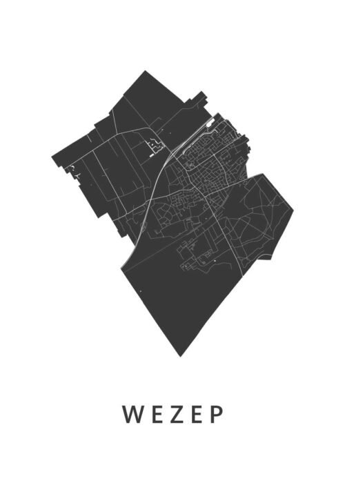 Wezep Kaart Poster