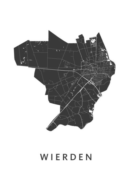 Wierden Stadskaart Poster Kopen