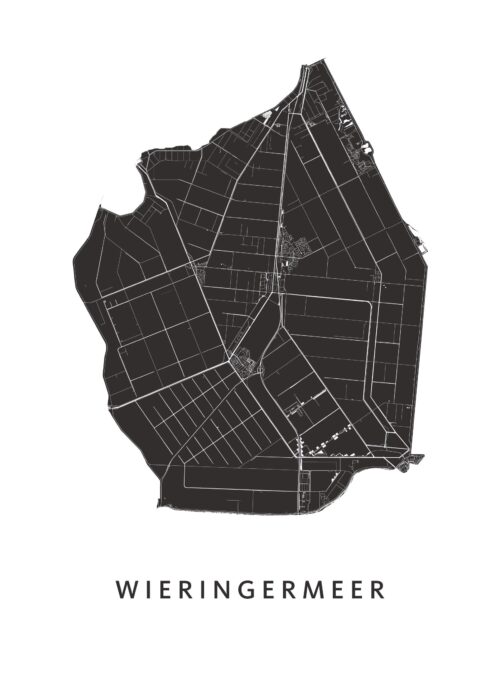 Wieringermeer Gemeentekaart Kaart Poster