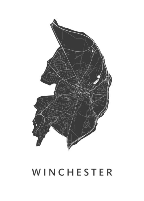 Winchester Kaart Poster