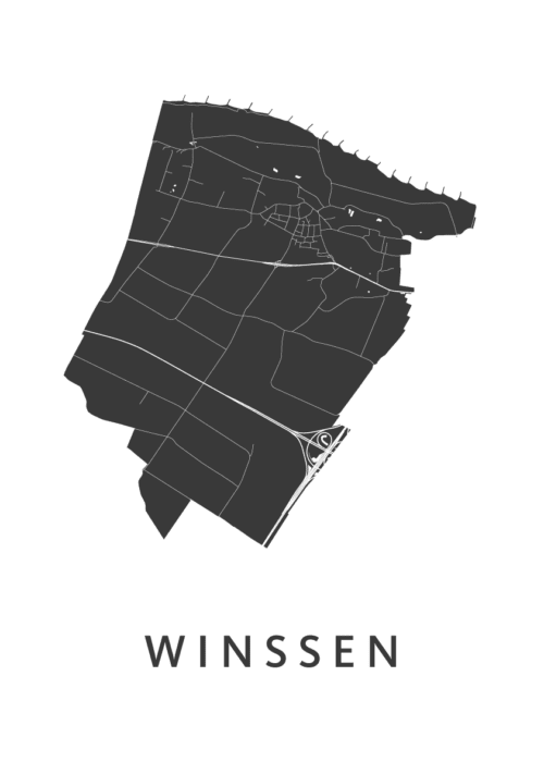 Winssen Kaart Poster