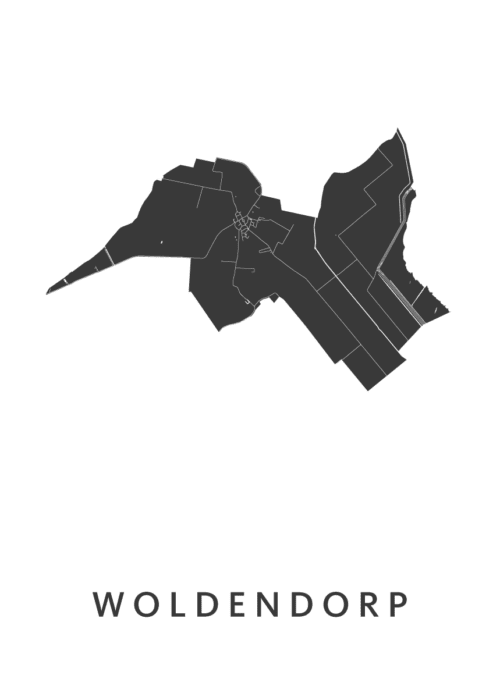 Woldendorp Stadskaart Regiokaart Poster