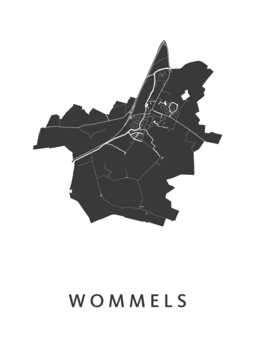 Wommels Kaart Poster