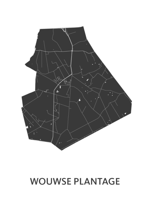 Wouwse plantage Stadskaart Poster