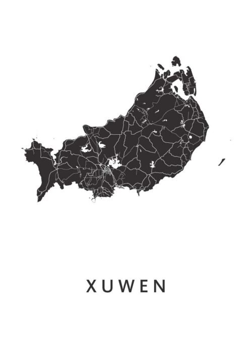 Xuwen Stadskaart Poster Kopen