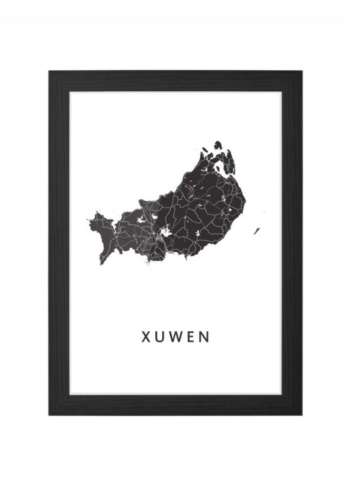 Xuwen Ingelijst in Zwart lijst Kopen | Kunst in Kaart