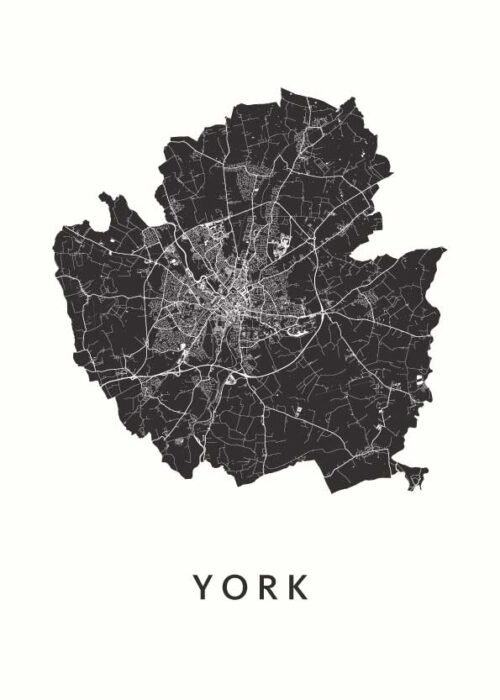 York Kaart Poster