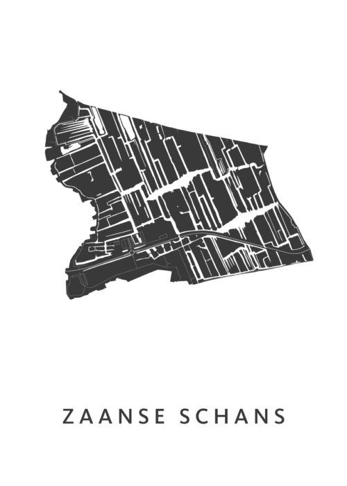Zaanse Schans Kaart Poster