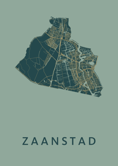 Zaanstad Stadskaart - Amazon poster