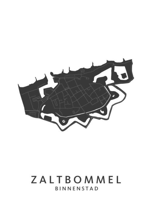 Zaltbommel Kaart Poster