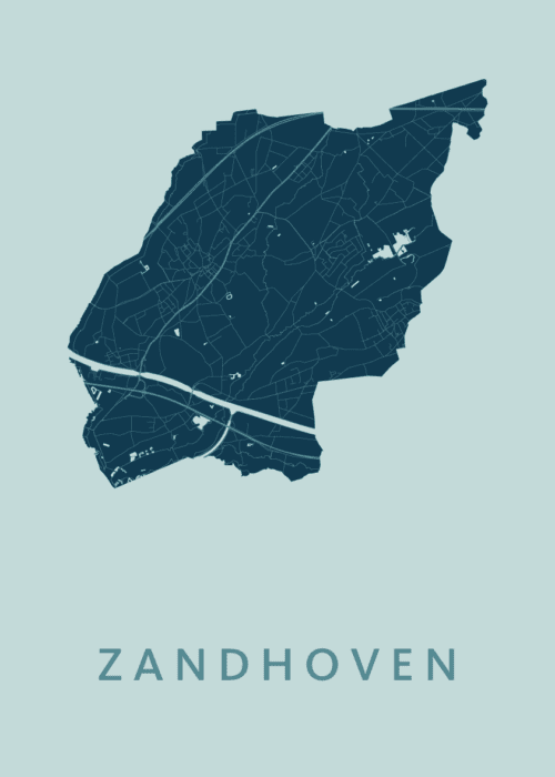 Zandhoven Stadskaart poster Mint