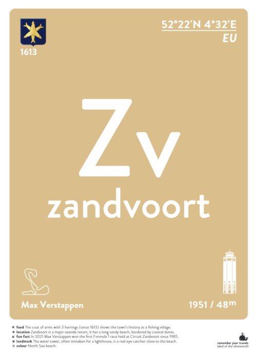 Zandvoort — Typografie Poster