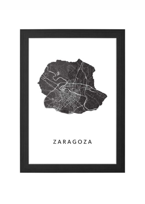 Zaragoza Ingelijst in Zwart lijst Kopen | Kunst in Kaart