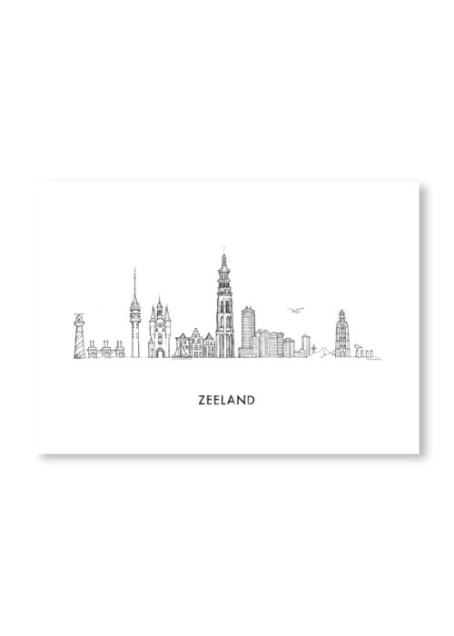 Zeeland - Skyline Poster