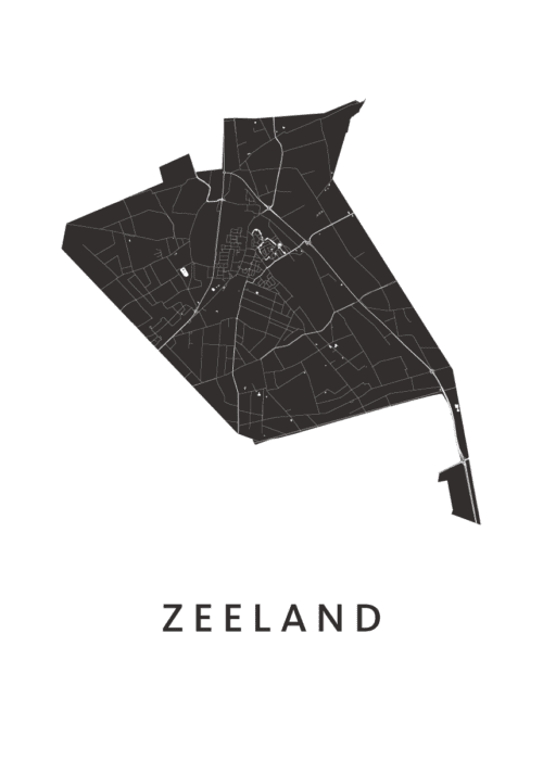Zeeland (dorp) Stadskaart Poster Kopen