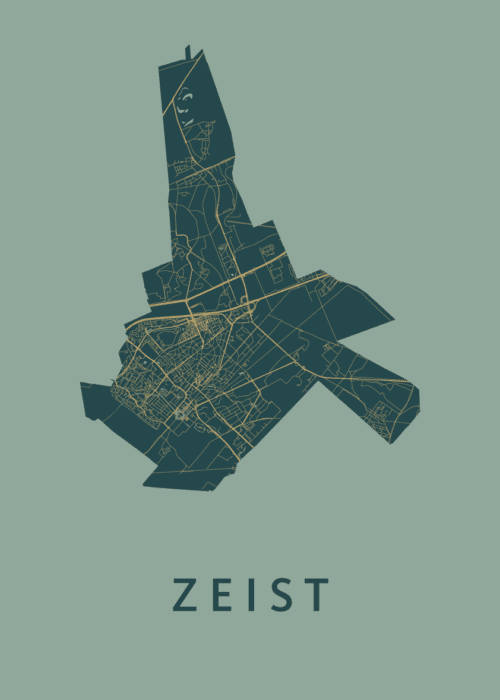 Zeist Amazon Stadskaart Poster | Kunst in Kaart