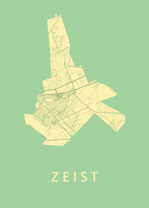 Zeist Stadskaart - Spring poster