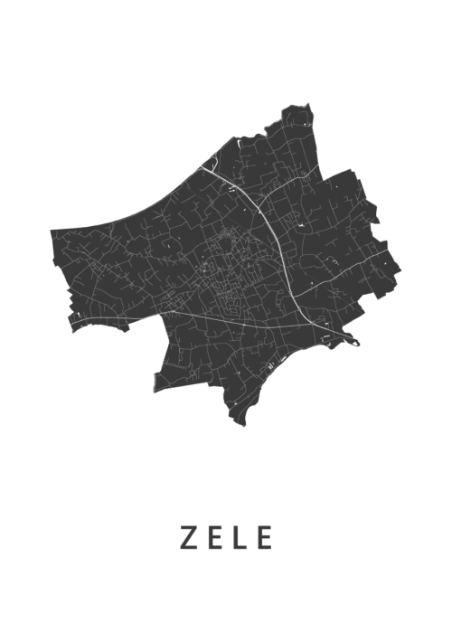 Zele Kaart Poster