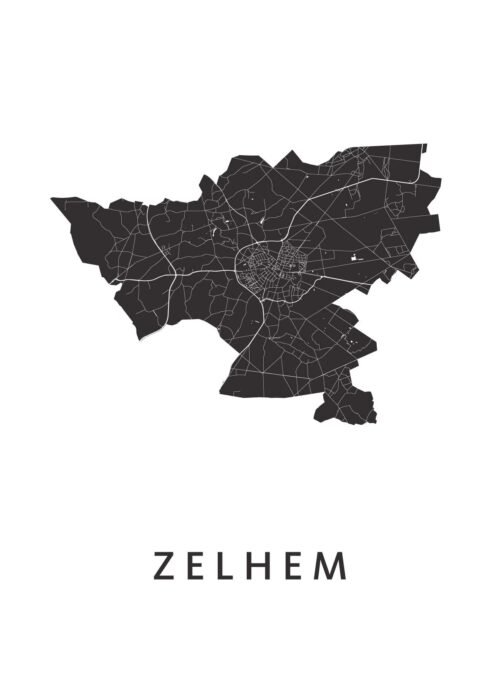 Zelhem Stadskaart Poster Kopen