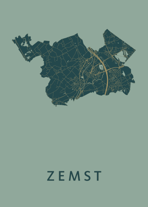 Zemst Stadskaart poster Amazon