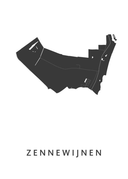 Zennewijnen Kaart Poster