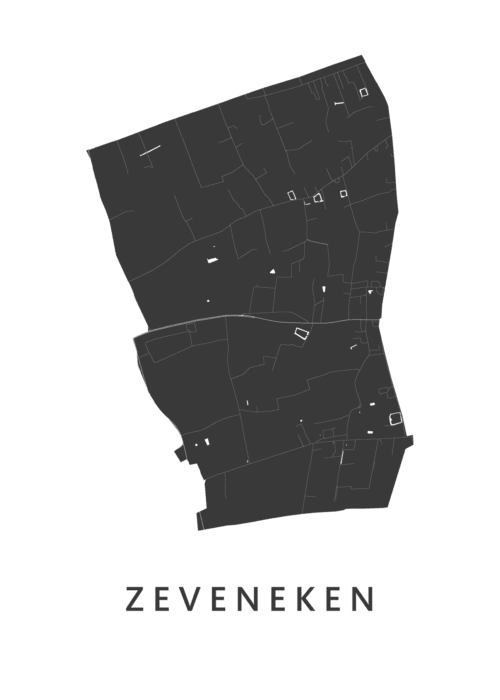 Zeveneken Kaart Poster