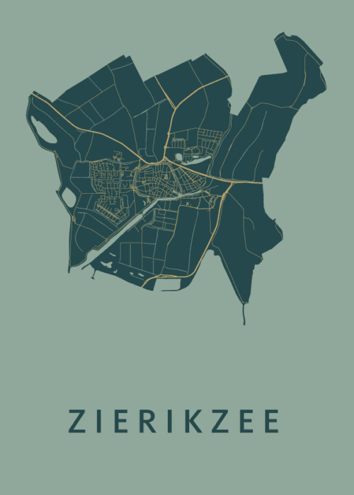 Zierikzee Stadskaart - Amazon poster
