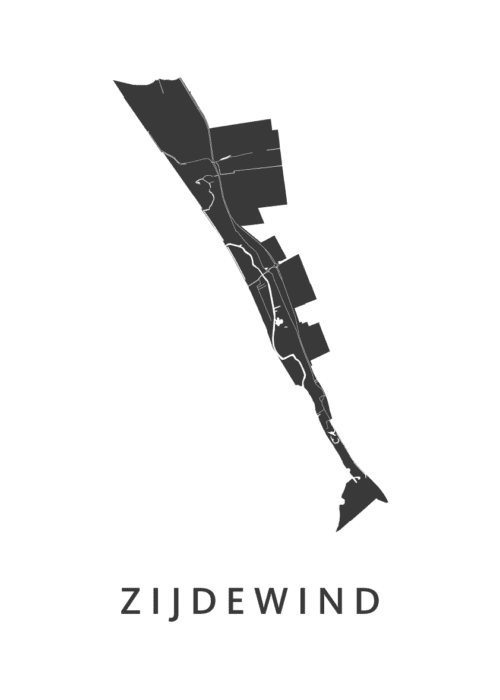 Zijdewind Kaart Poster