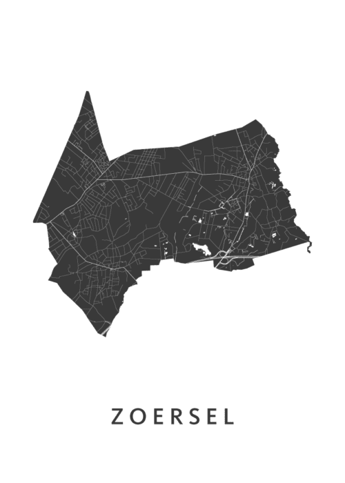 Zoersel Kaart Poster