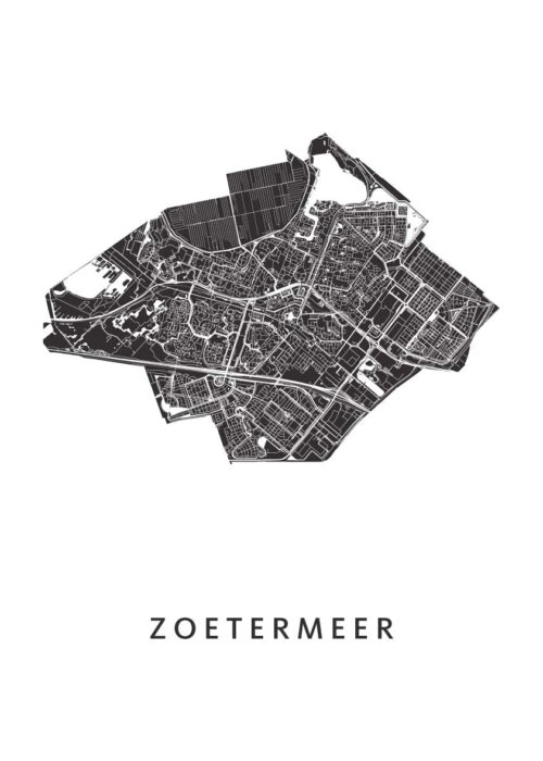 Zoetermeer Stadskaart Poster