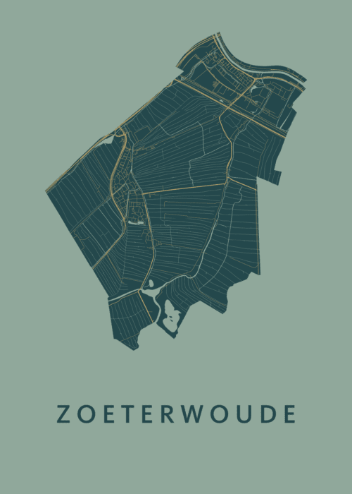 Zoeterwoude Stadskaart - Amazon poster
