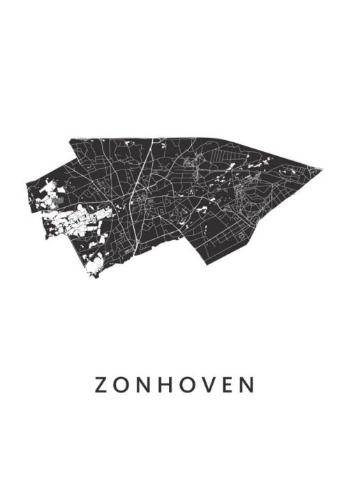 Zonhoven Stadskaart Poster Kopen