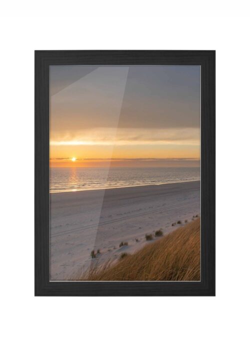 zonsondergang fotografie poster ingelijst in zwarte lijst