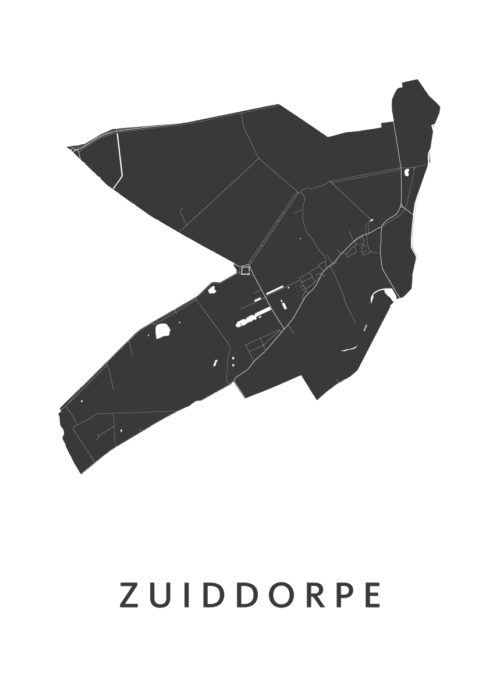 Zuiddorpe Kaart Poster